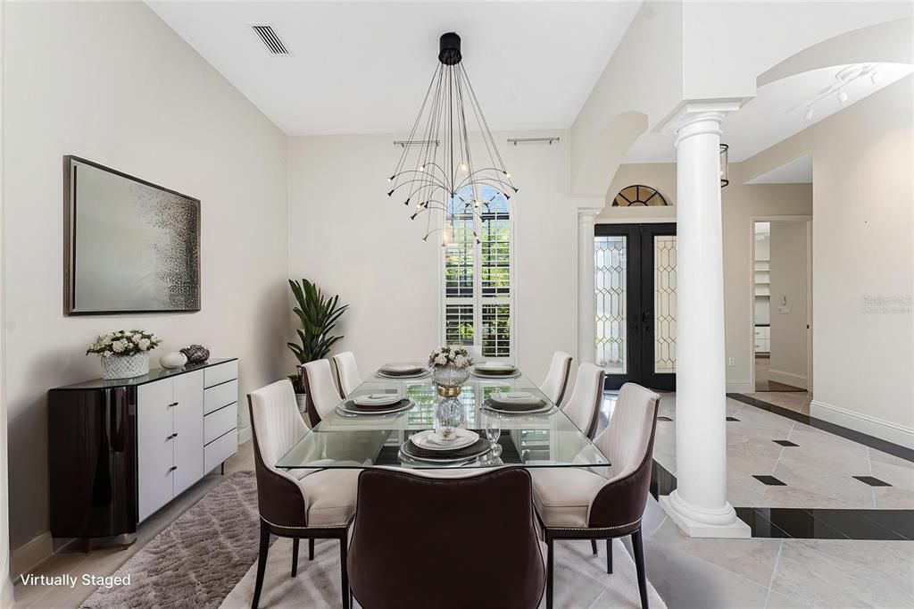 Dining room, Interior, Pendant Lights
