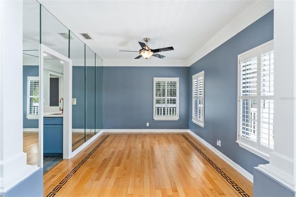 Empty room, Interior, Wood Texture Flooring