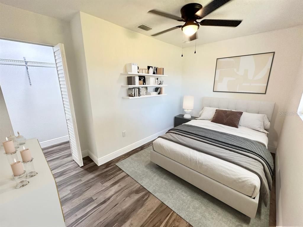 Bedroom, Interior, Wood Texture Flooring