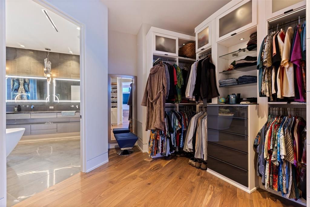 Interior, Recessed Lighting, Walk-in Closets, Wood Texture Flooring
