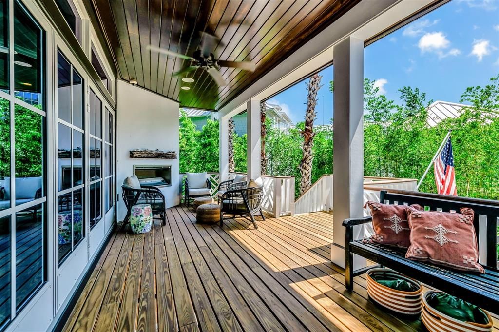 Exterior, Wood Texture Flooring