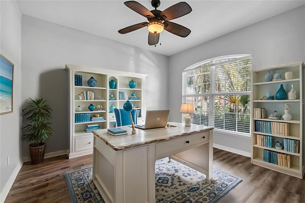 Home Office, Interior, Wood Texture Flooring
