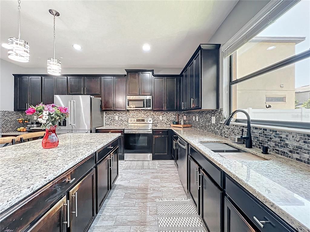 Interior, Kitchen, Pendant Lights, Recessed Lighting, Stainless Steel Appliances