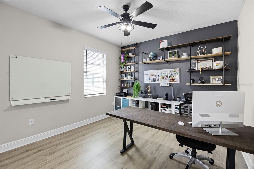 Home Office, Interior, Wood Texture Flooring