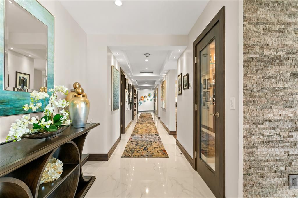 Interior, Marble, Recessed Lighting