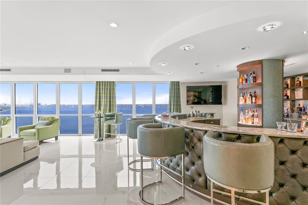 Interior, Marble, Recessed Lighting, Water