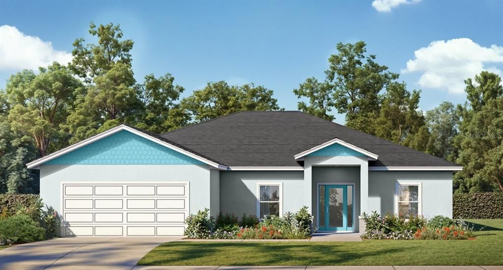 Attached, Exterior, Facade, Ranch