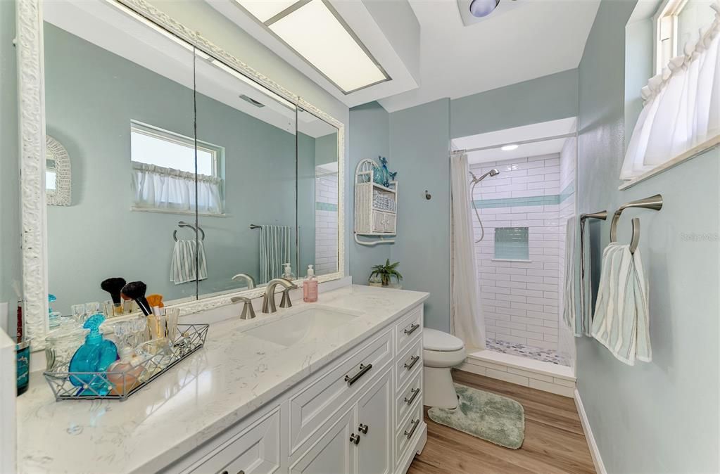 Bathroom, Interior, Wood Texture Flooring