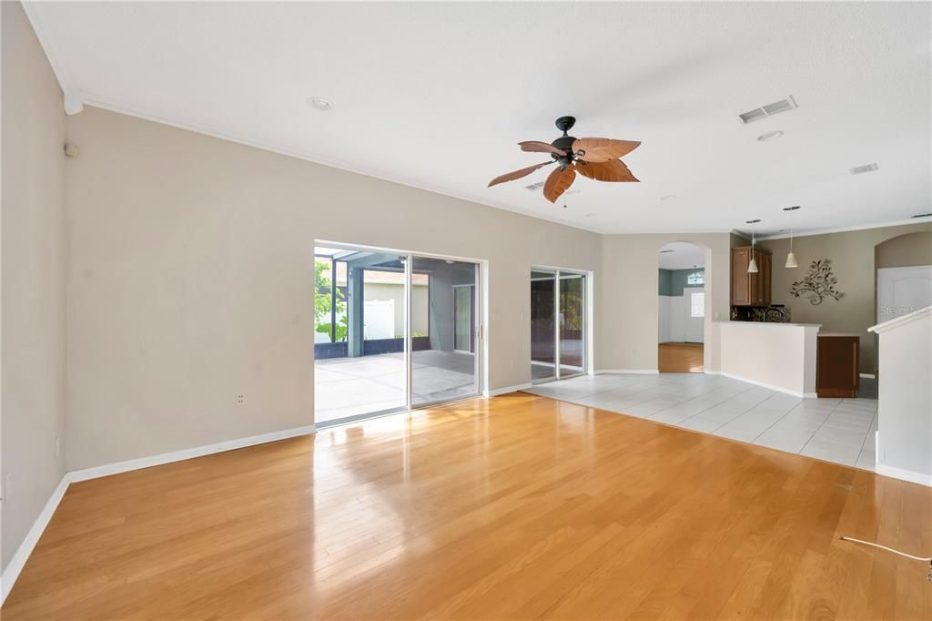 Empty room, Interior, Wood Texture Flooring