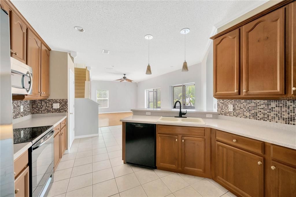 Interior, Kitchen, Pendant Lights, Recessed Lighting