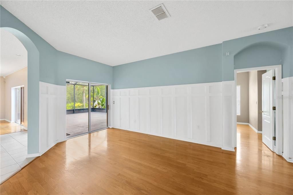 Empty room, Interior, Wood Texture Flooring