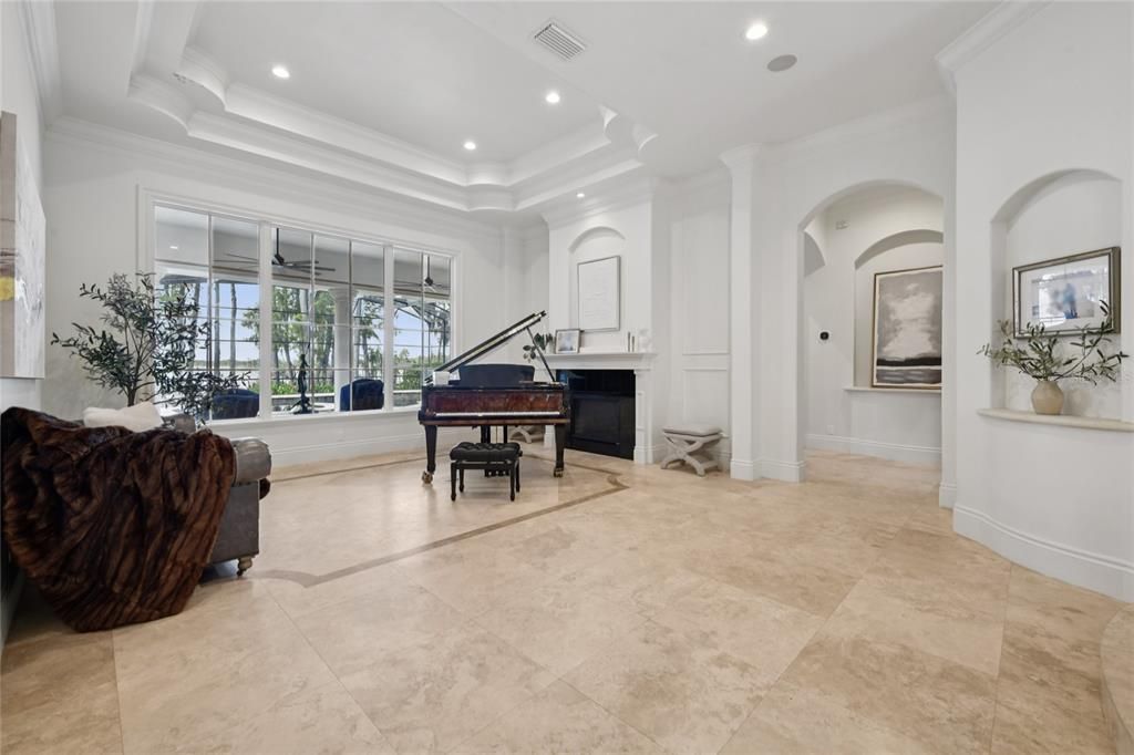 Interior, Piano, Recessed Lighting