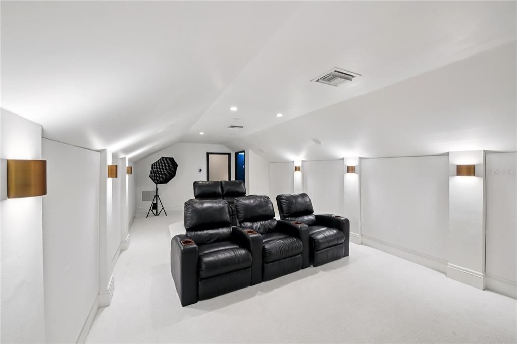 Home Theatre Room, Interior, Recessed Lighting, Theatre Room