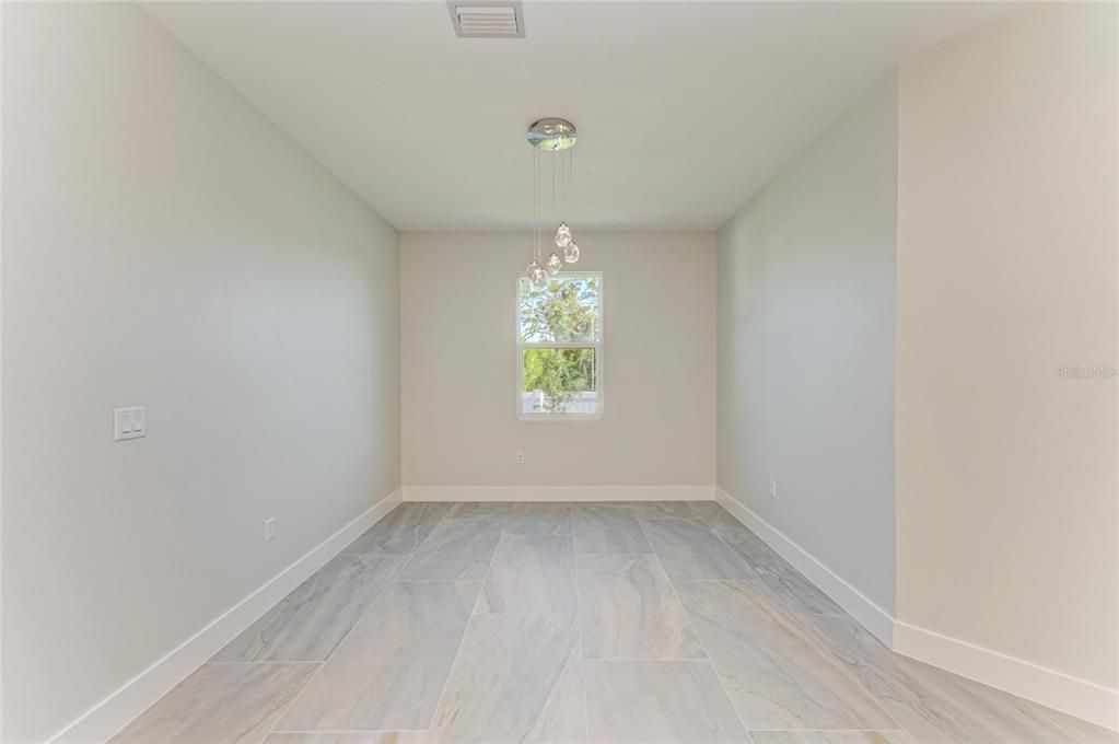 Empty room, Interior, Marble, Pendant Lights