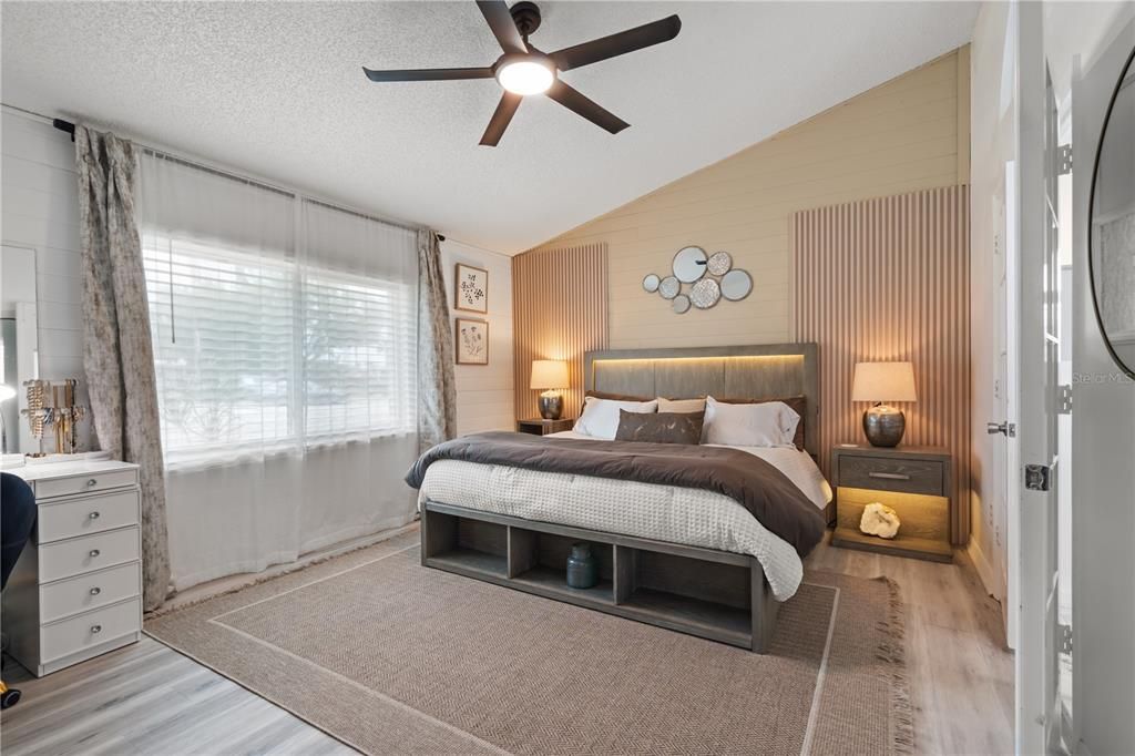 Bedroom, Interior, Wood Texture Flooring