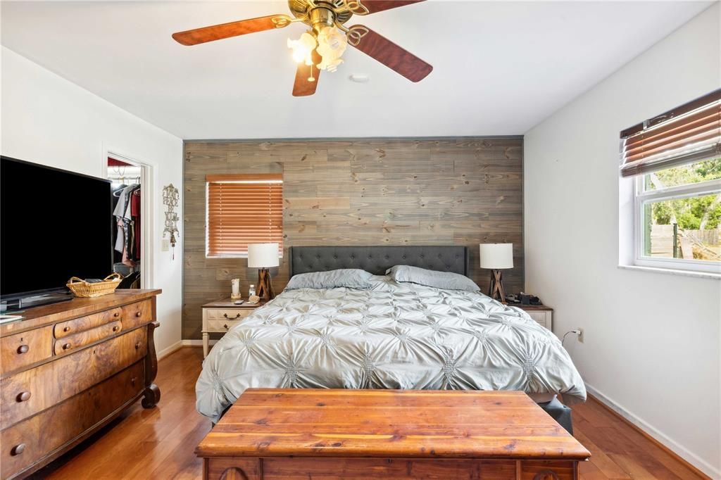 Bedroom, Interior, Wood Texture Flooring, Wooden Walls