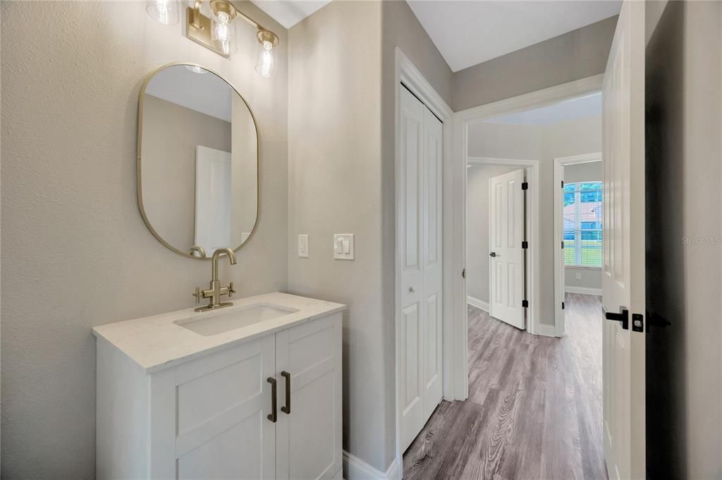 Bathroom, Interior, Wood Texture Flooring