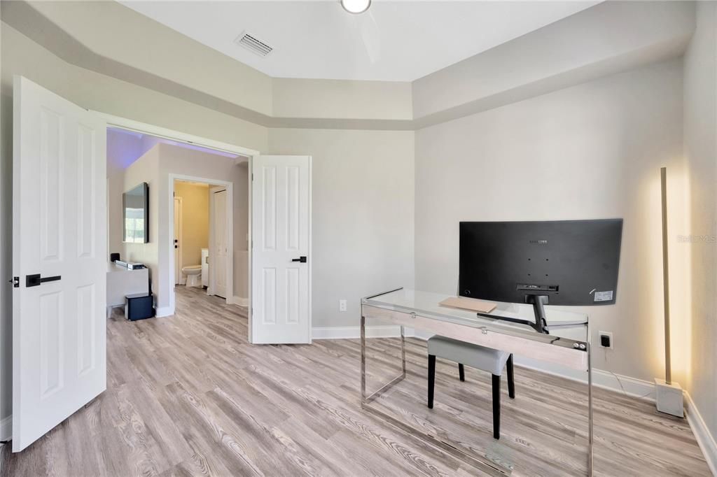 Home Office, Interior, Wood Texture Flooring