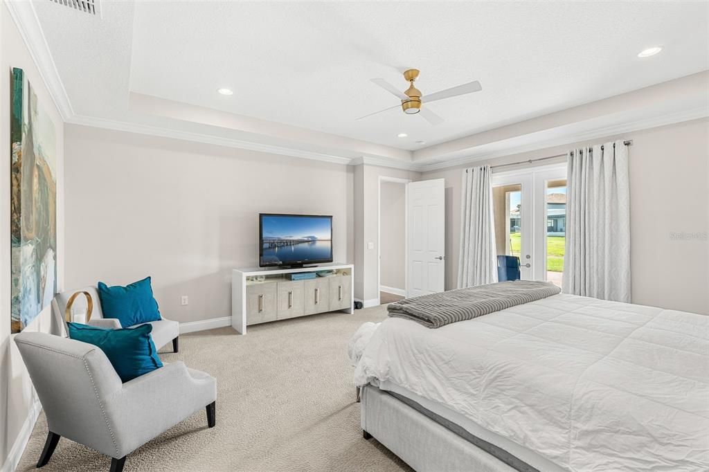 Bedroom, Interior, Recessed Lighting