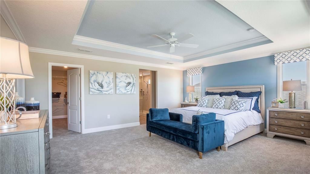 Bedroom, Interior, Recessed Lighting
