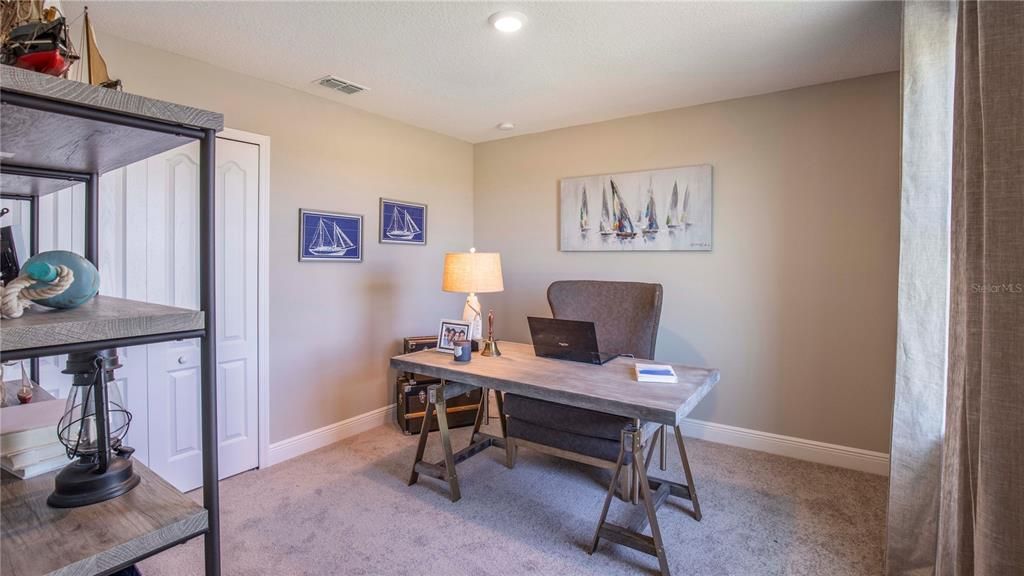 Home Office, Interior, Recessed Lighting