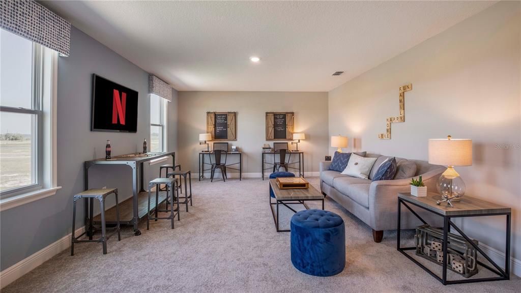 Interior, Living room, Recessed Lighting