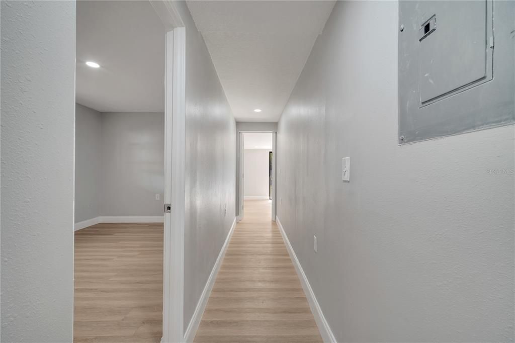 Interior, Recessed Lighting, Wood Texture Flooring