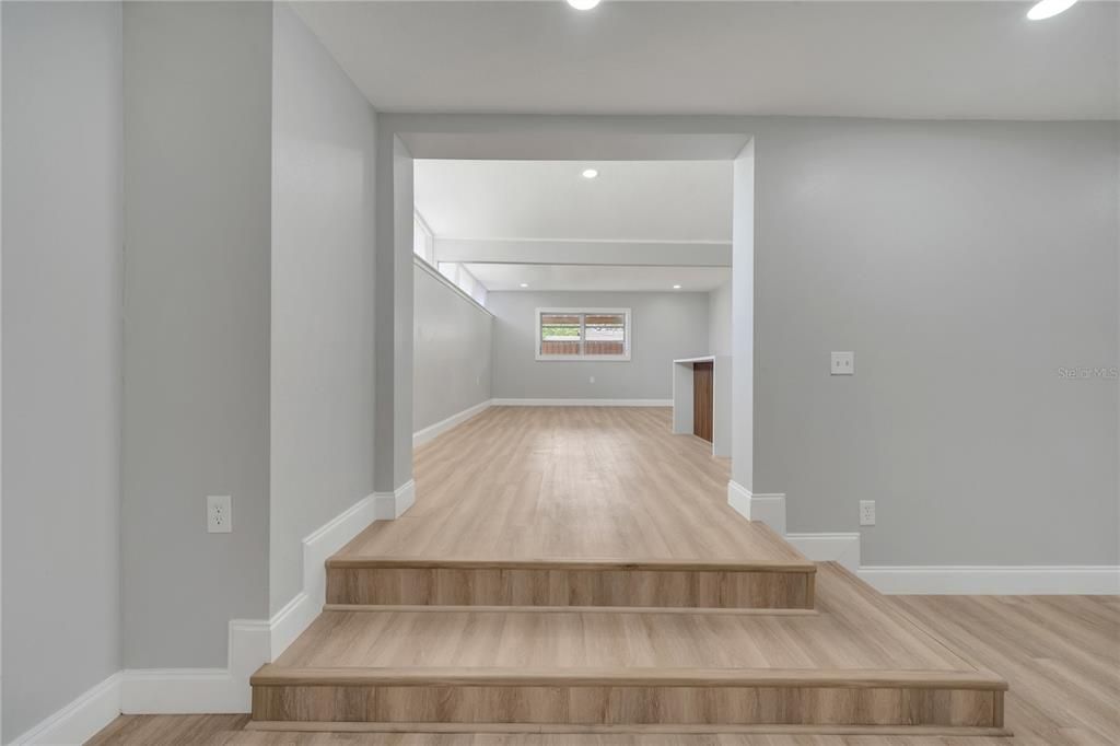 Interior, Recessed Lighting, Wood Texture Flooring