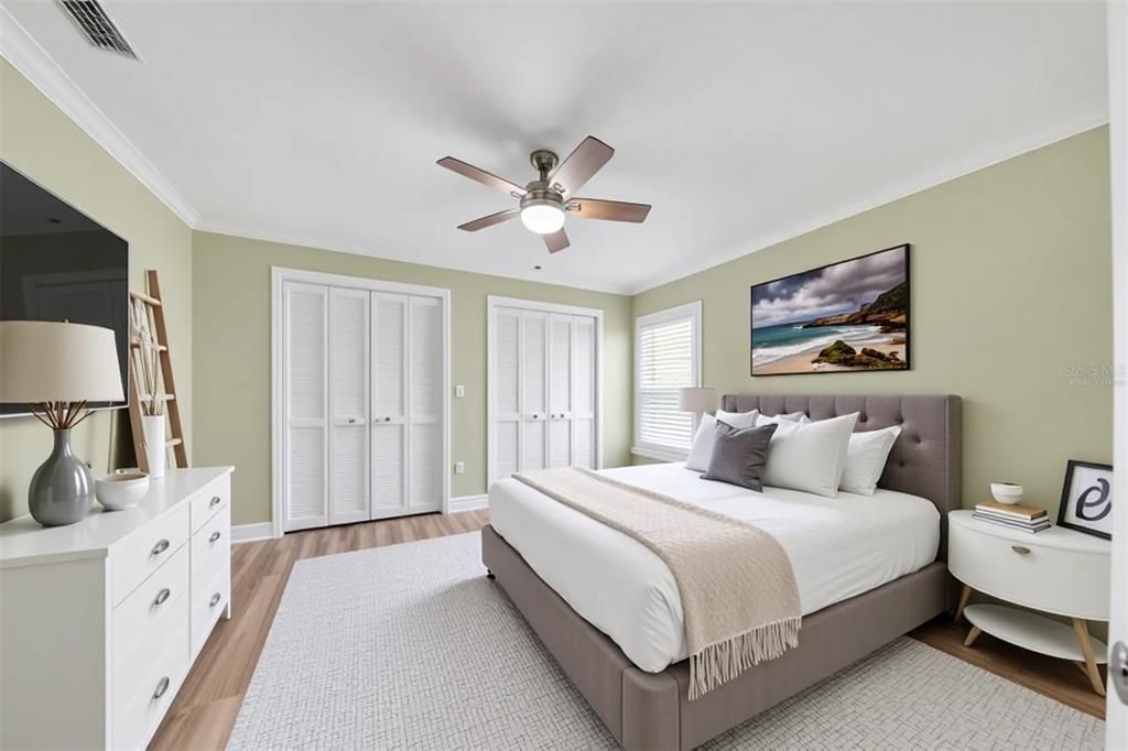 Bedroom, Interior, Wood Texture Flooring