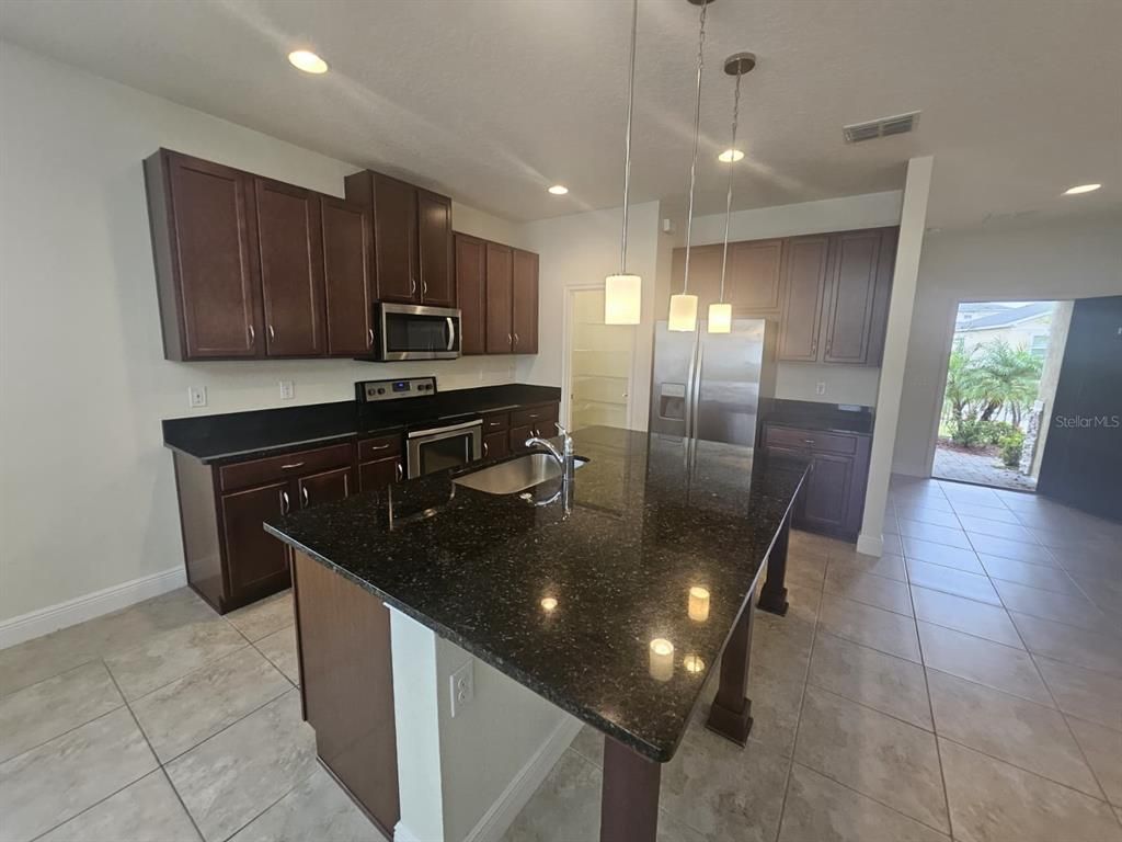 Interior, Kitchen, Pendant Lights, Recessed Lighting, Stainless Steel Appliances