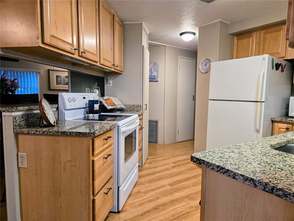 Interior, Kitchen, Wood Texture Flooring