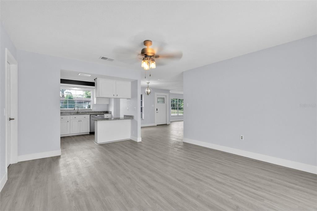 Interior, Kitchen, Wood Texture Flooring