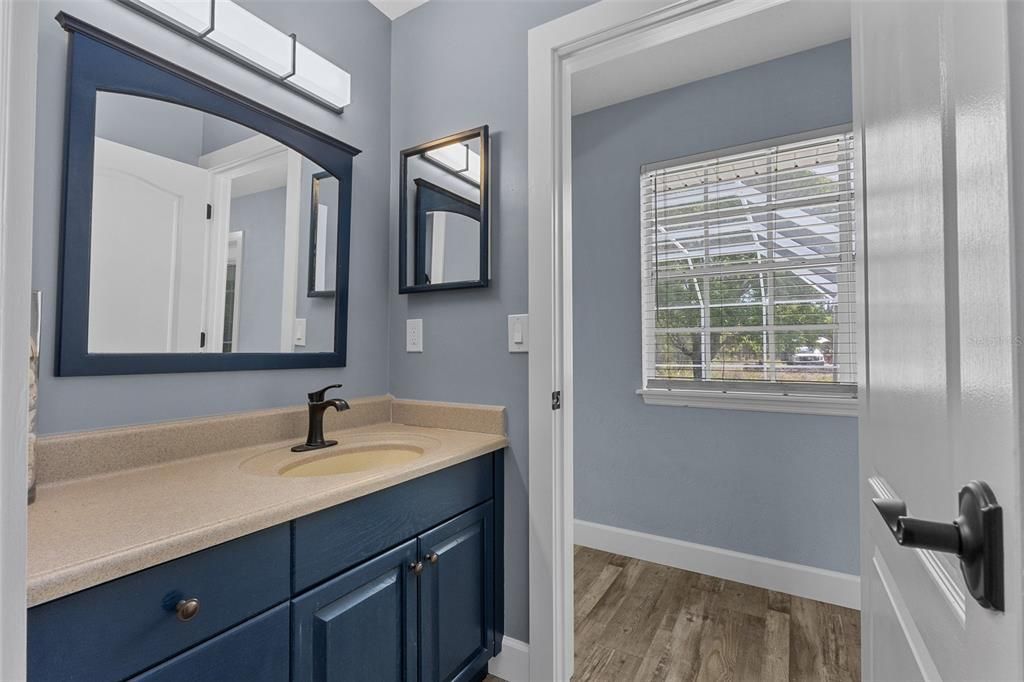 Bathroom, Interior, Wood Texture Flooring