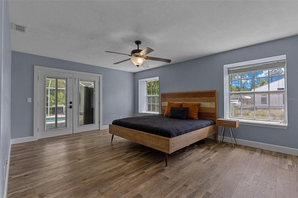 Bedroom, Interior, Wood Texture Flooring