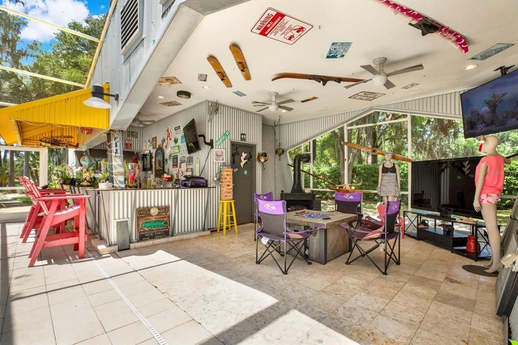 Interior, Living room, Recessed Lighting, Sun Room