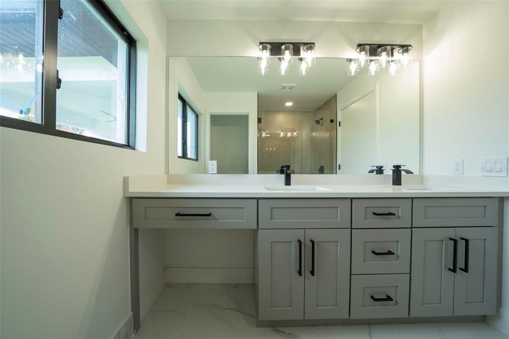 Bathroom, Dual Sink Vanities, Interior, Marble