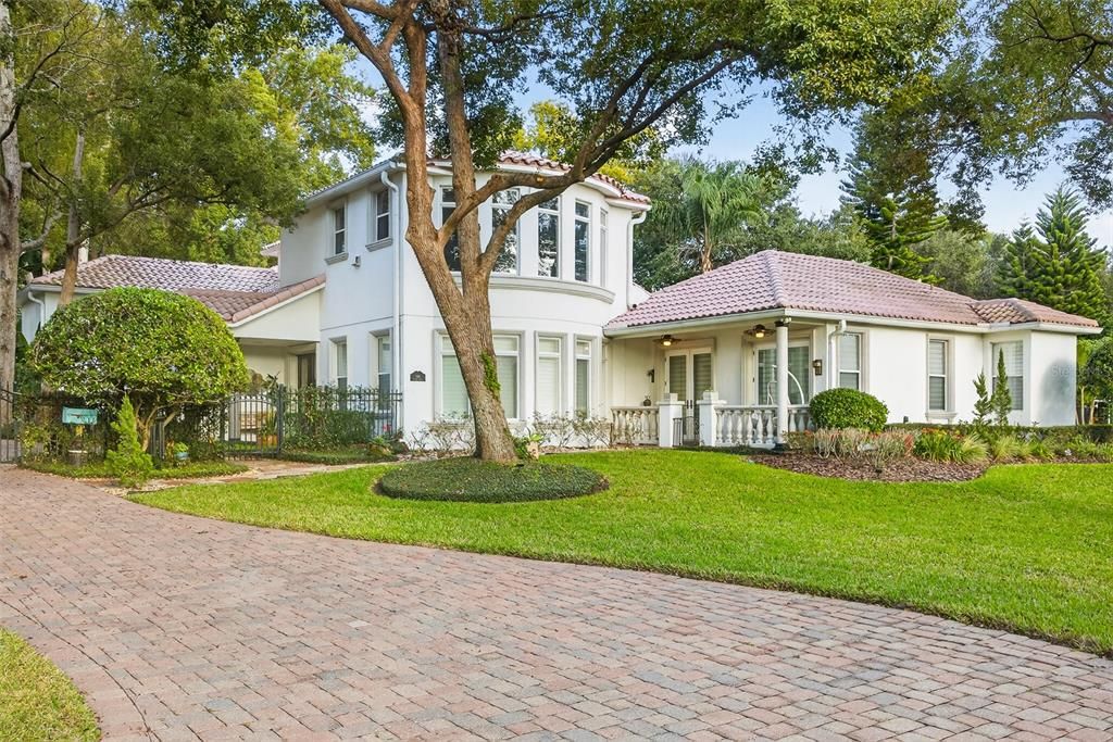 Backyard, Exterior, Facade, Mediterranean