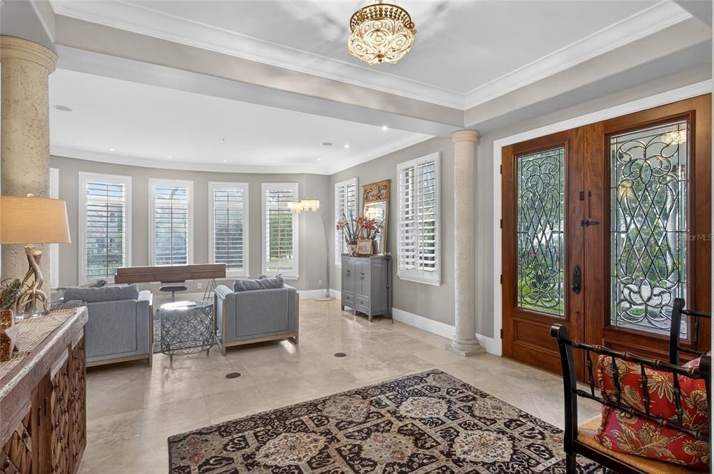 Interior, Living room, Recessed Lighting