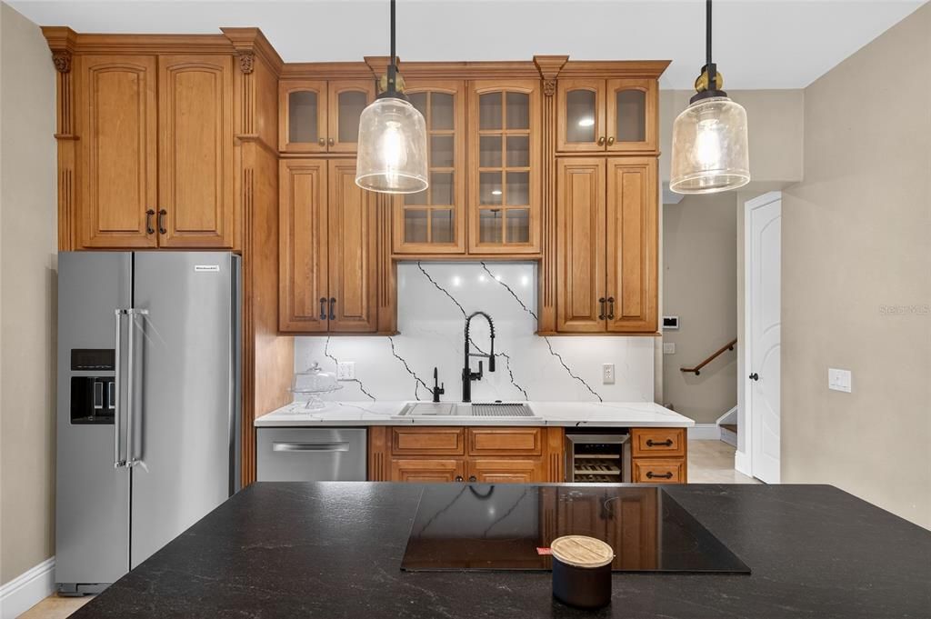 Interior, Kitchen, Pendant Lights, Stainless Steel Appliances