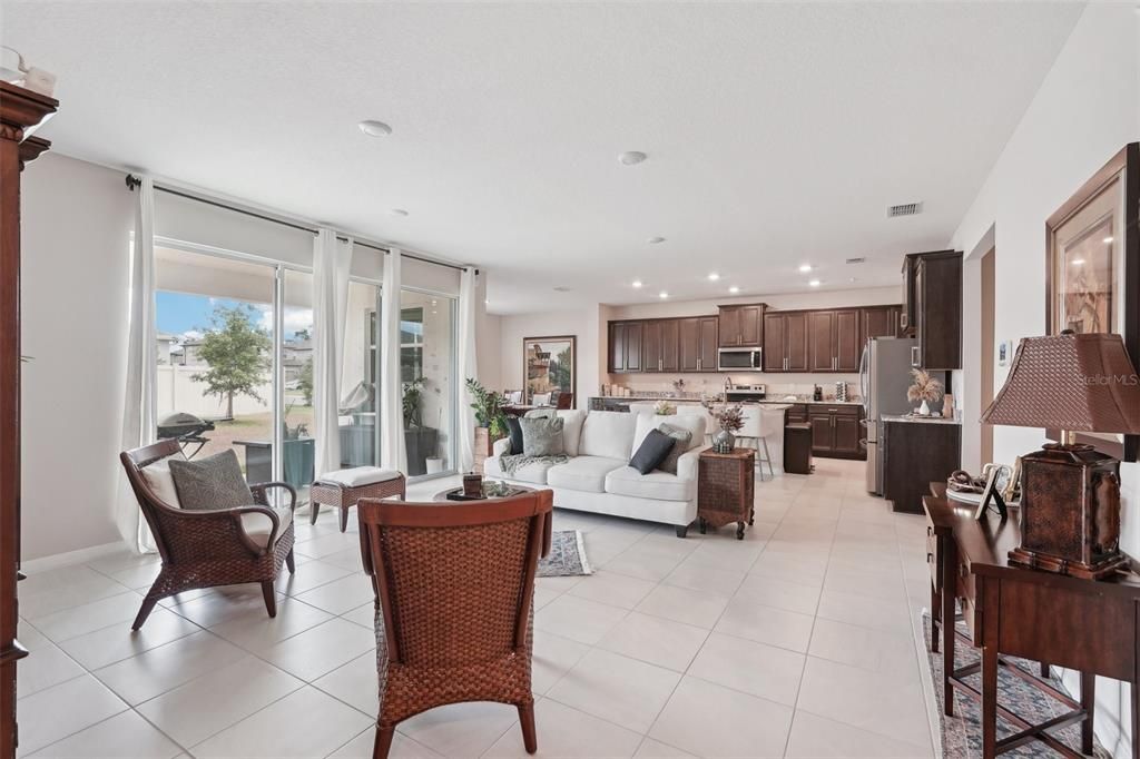 Interior, Kitchen, Living room, Recessed Lighting, Stainless Steel Appliances