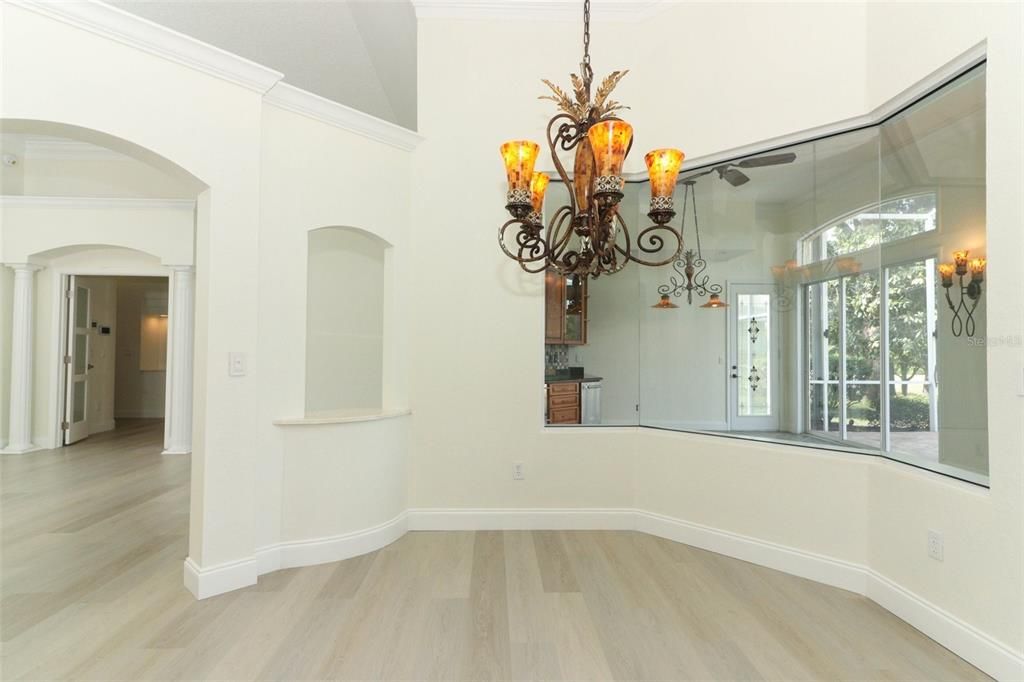 Chandelier, Interior, Wood Texture Flooring