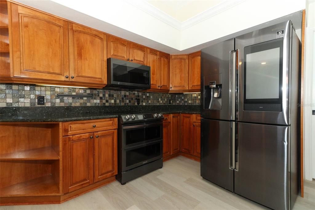 Interior, Kitchen, Wood Texture Flooring