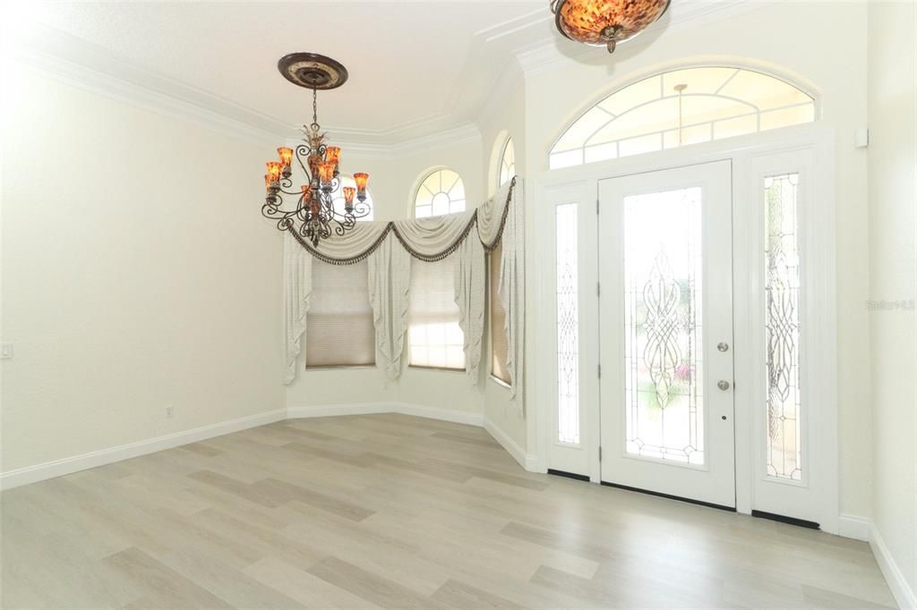 Chandelier, Interior, Wood Texture Flooring