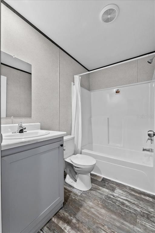 Bathroom, Interior, Wood Texture Flooring