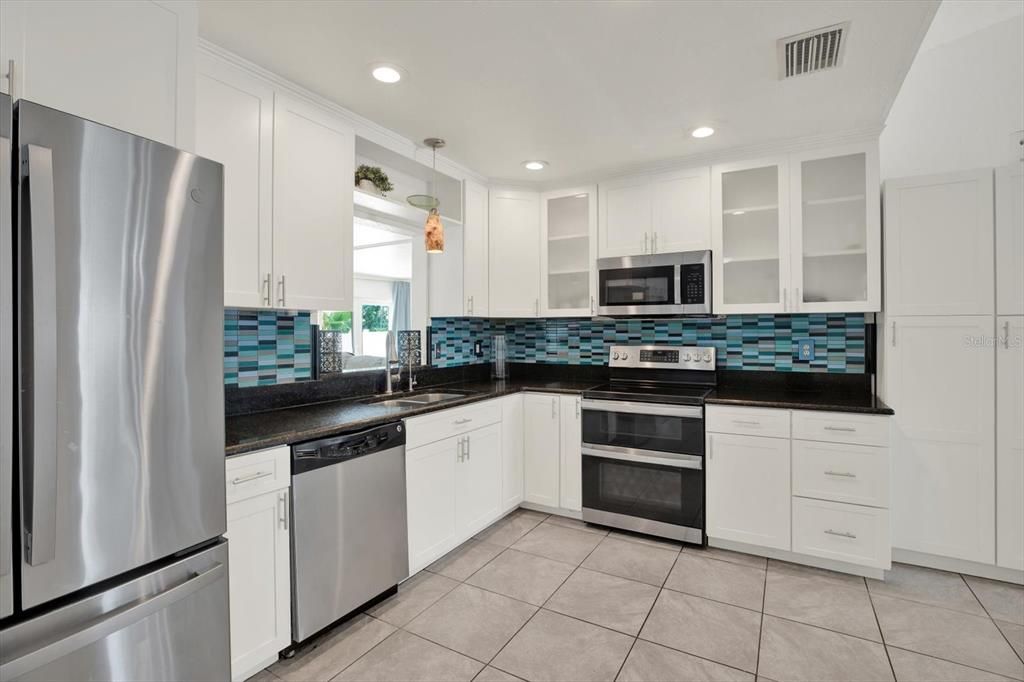 Interior, Kitchen, Recessed Lighting, Stainless Steel Appliances