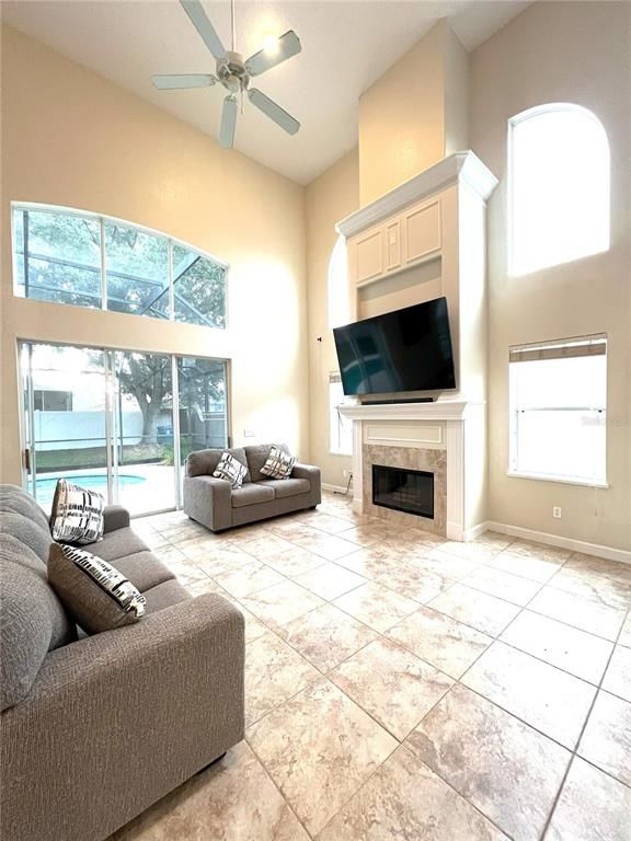 Fireplace, Interior, Living room