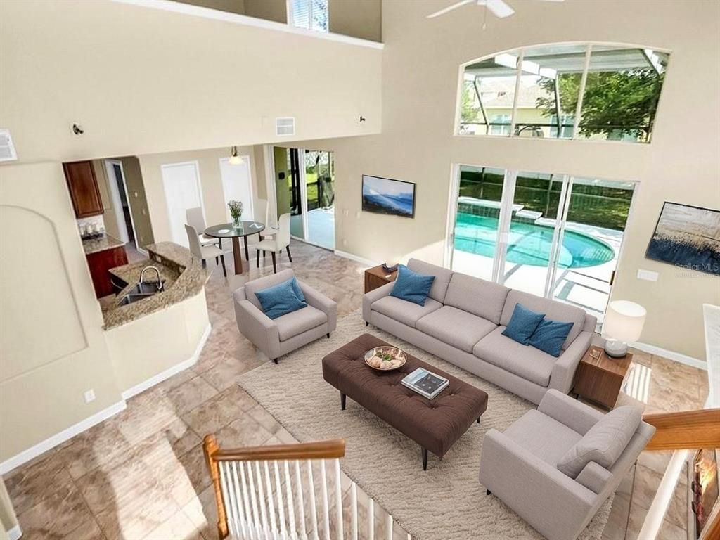 Dining room, Interior, Living room, Pendant Lights