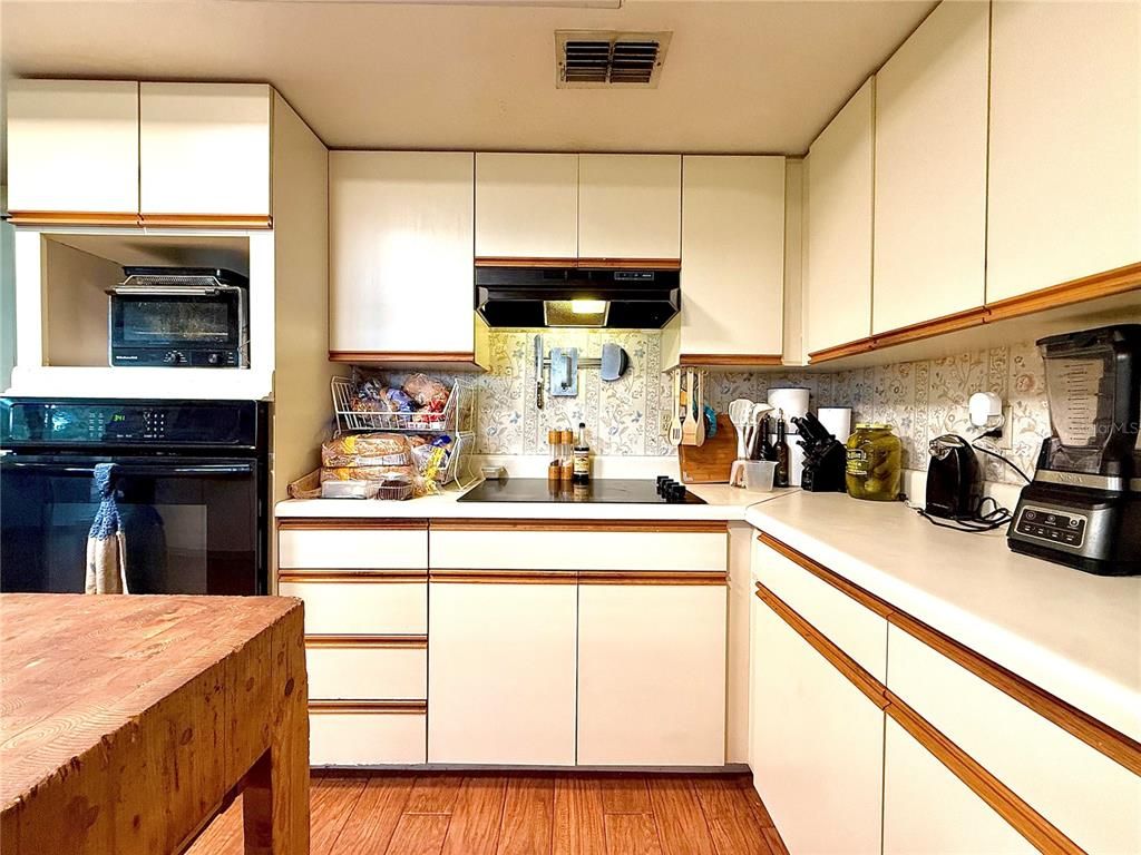 Interior, Kitchen, Wood Texture Flooring