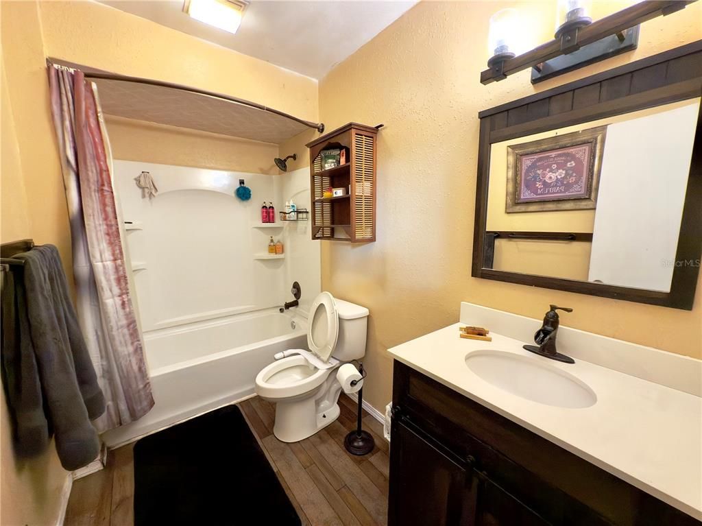 Bathroom, Interior, Wood Texture Flooring