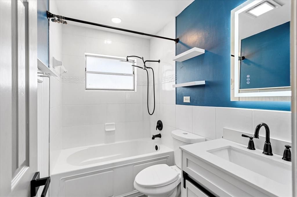 Bathroom, Interior, Recessed Lighting